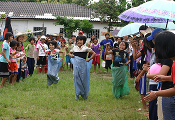 寮内スポーツ大会の様子