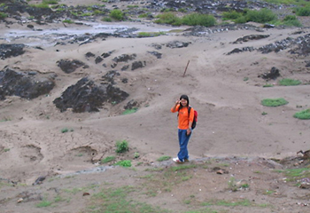 メーサムレップにてミャンマー国境を望む