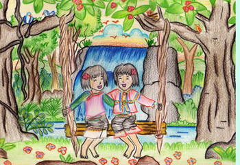 ジョイさんの墓にて