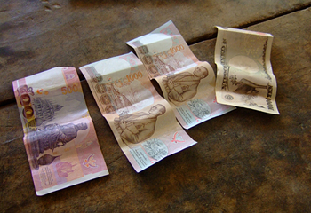 出てきたお札、すべて本物
