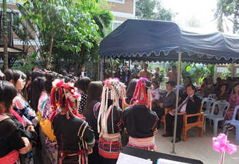 新寄宿舎開館セレモニーの様子