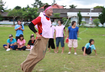 寮内スポーツ大会でのひとこま