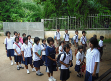 子供たちの登校風景