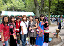 かえ姐さんと記念撮影