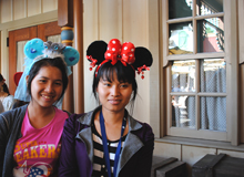 帽子がかわいい二人