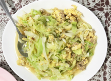 キャベツ玉子炒め